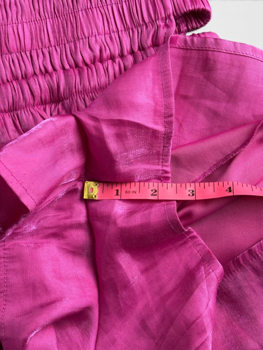 Stiletto's Pink Smocked Plunge Romper - Picture 14 of 16